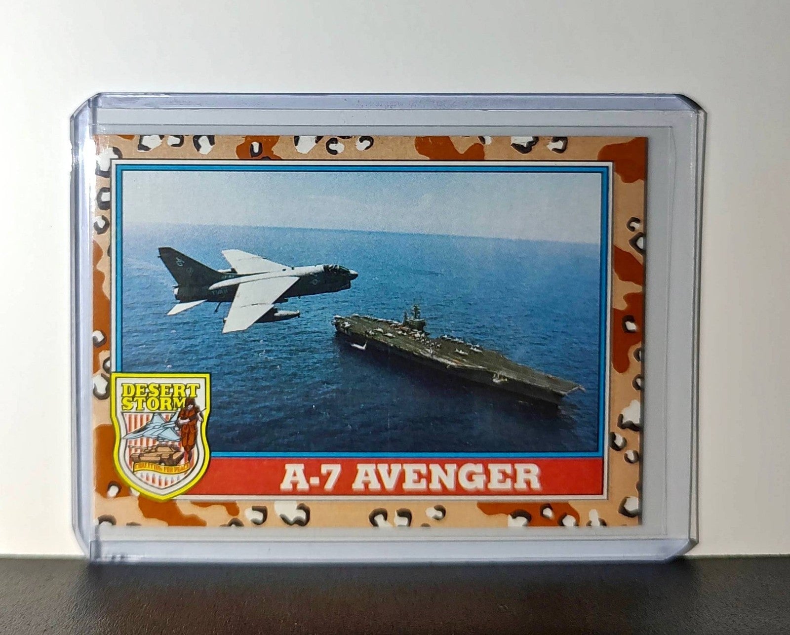A-7 Corsair II 1991 Topps Desert Storm #112 Card