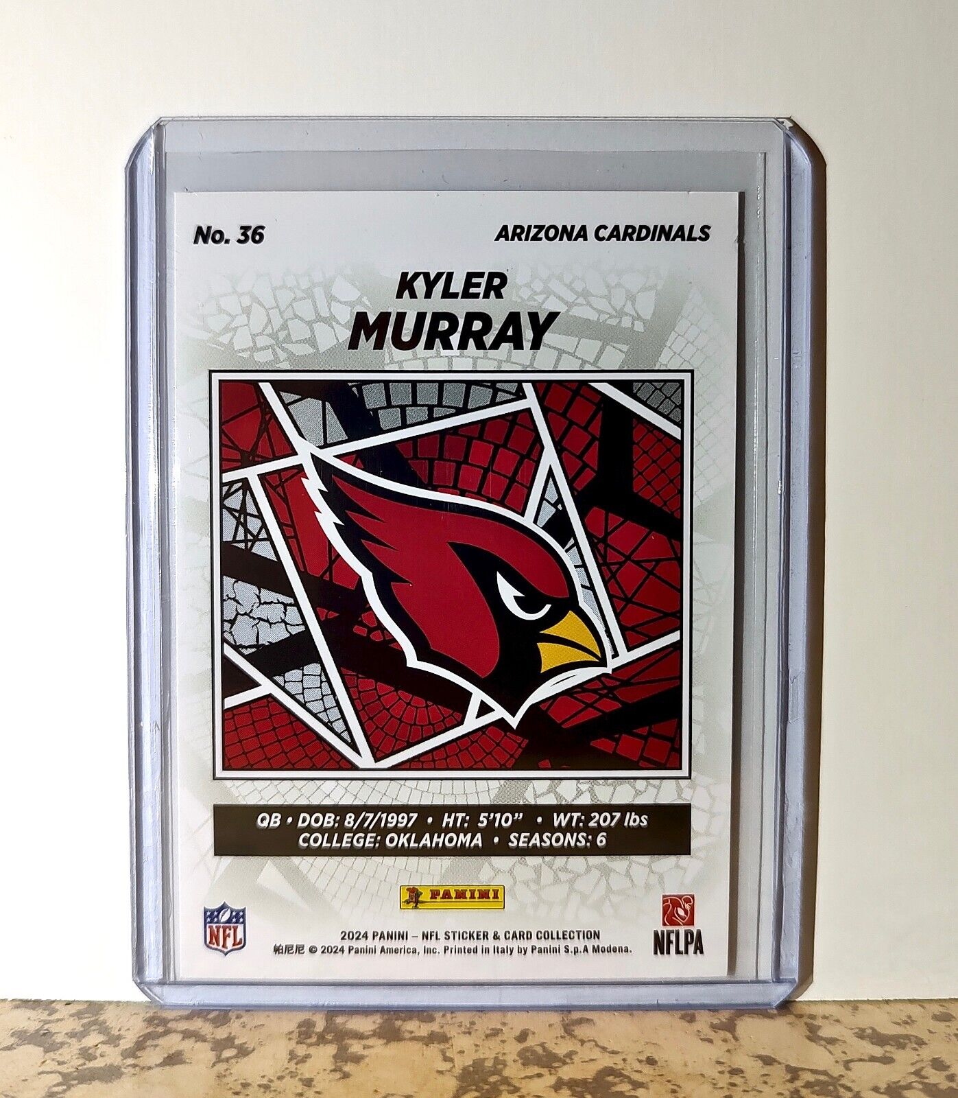 Kyler Murray 2024 Panini NFL #36 Sticker Card Arizona Cardinals