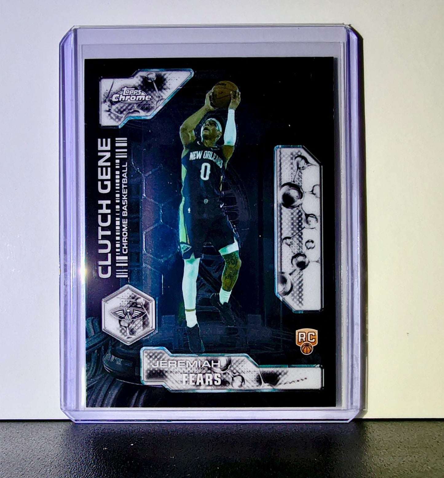Jeremiah Fears Rookie 2025-26 NBA Topps Chrome Update Clutch Gene #CG-17 Card