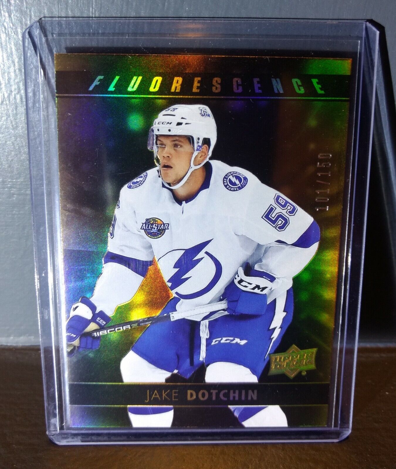 2017 Jake Dotchin Upper Deck Fluorescence #F-12 Hockey Card #/150