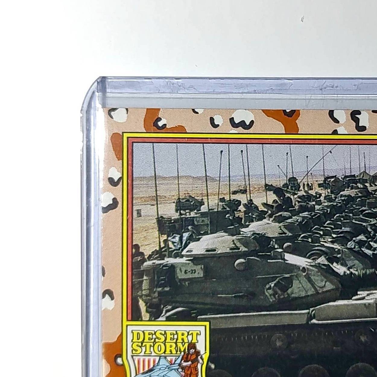 Tanks Take a Stronghold 1991 Topps Desert Storm #40 Card