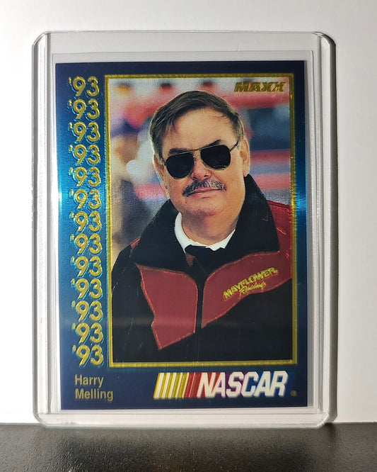 Harry Melling 1993 Maxx Premier Plus Racing #119 NASCAR Card Melling Racing