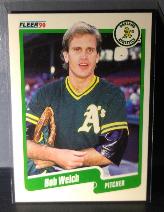 1990 Bob Welch Fleer Baseball Card #23