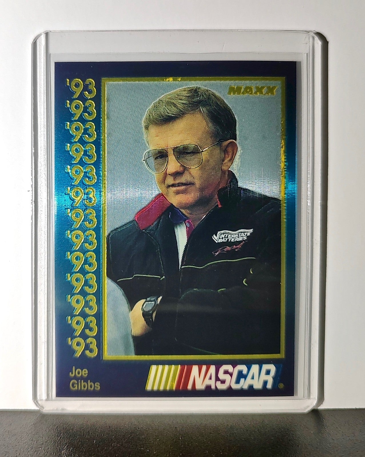 Joe Gibbs 1993 Maxx Premier Plus Racing #109 NASCAR Card Joe Gibbs Racing