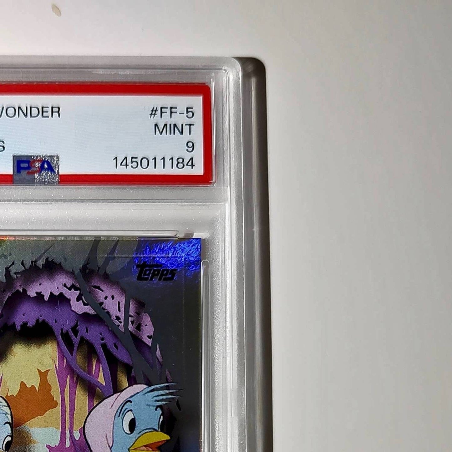 The Birds 2025 Topps Disney #FF-5 Furry Friends Card Cinderella PSA 9
