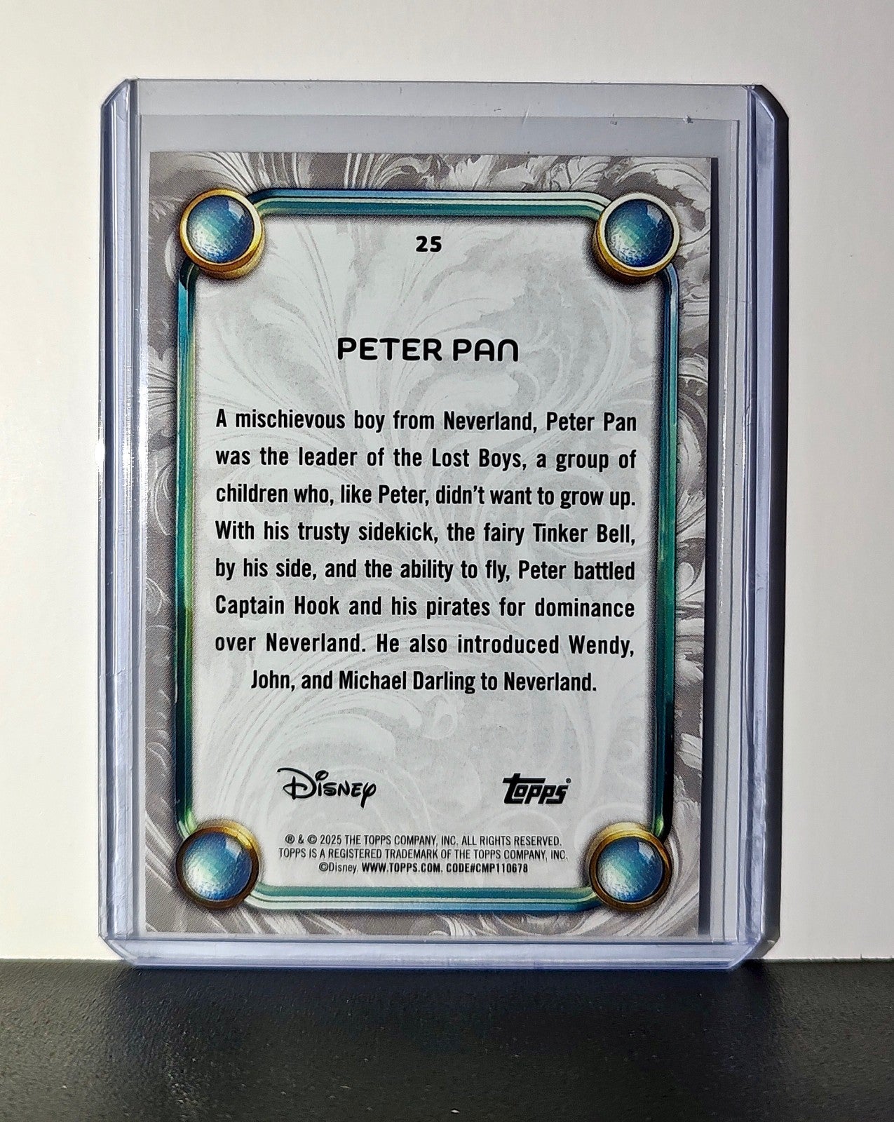 Peter Pan 2025 Topps Disney Wonder #25 Card Peter Pan