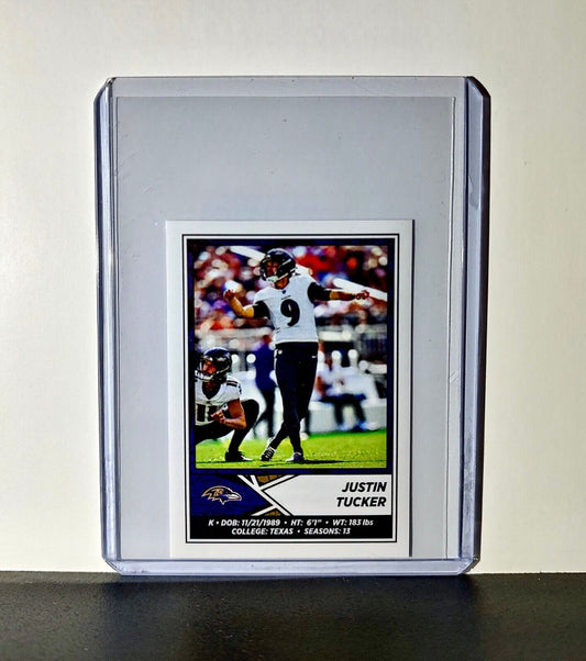 Justin Tucker 2024 Panini NFL Sticker #119 Baltimore Ravens