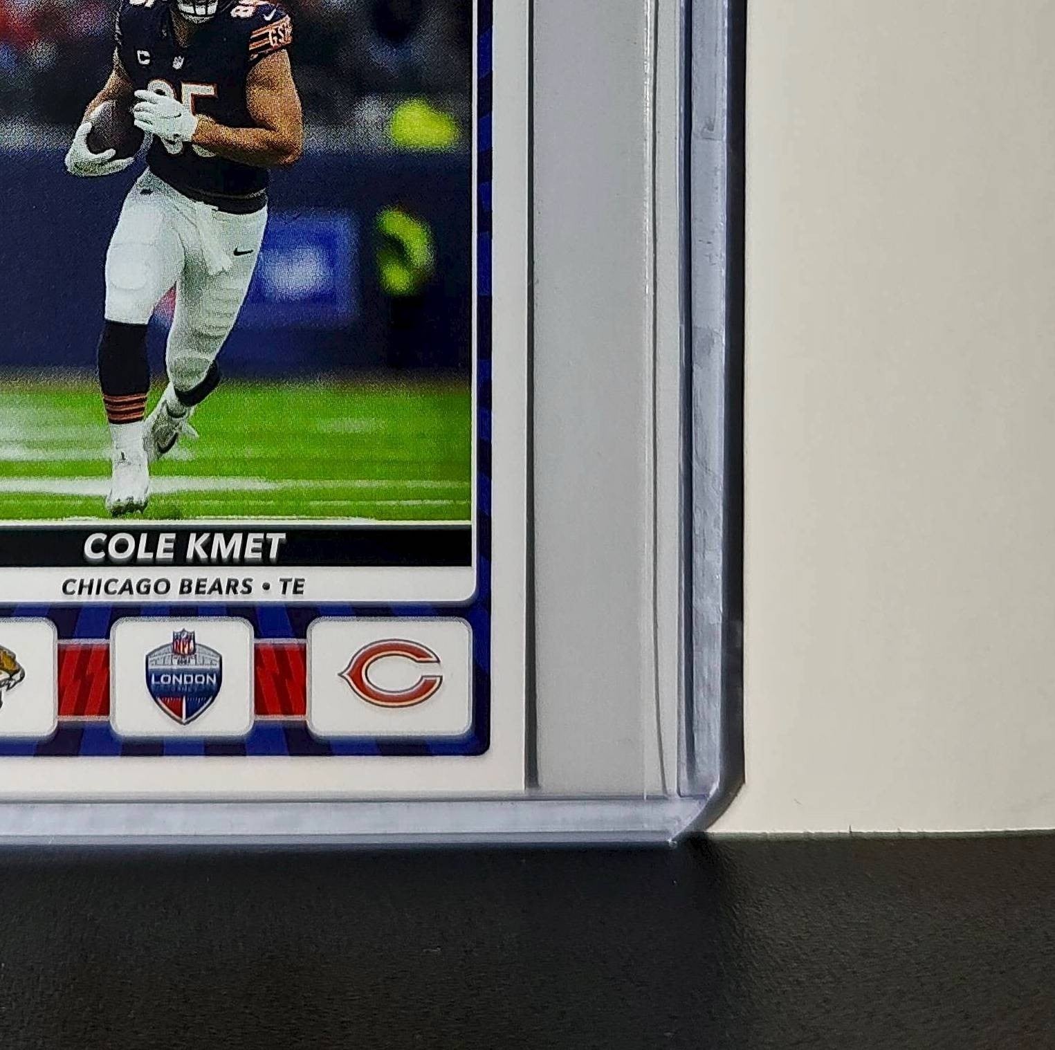 Cole Kmet 2025 Panini NFL #13 London Games Sticker Chicago Bears