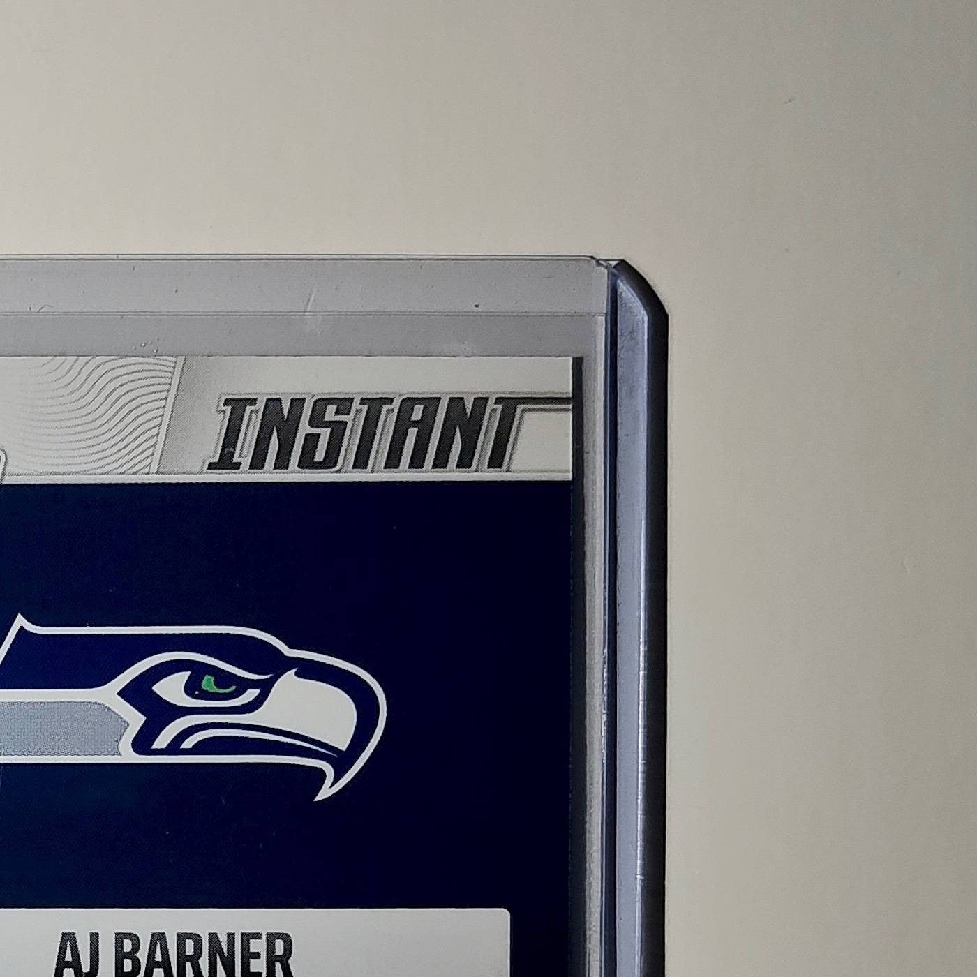 AJ Barner 2026 Panini NFL Super Bowl LIX Champions #9 Card Seattle Seahawks