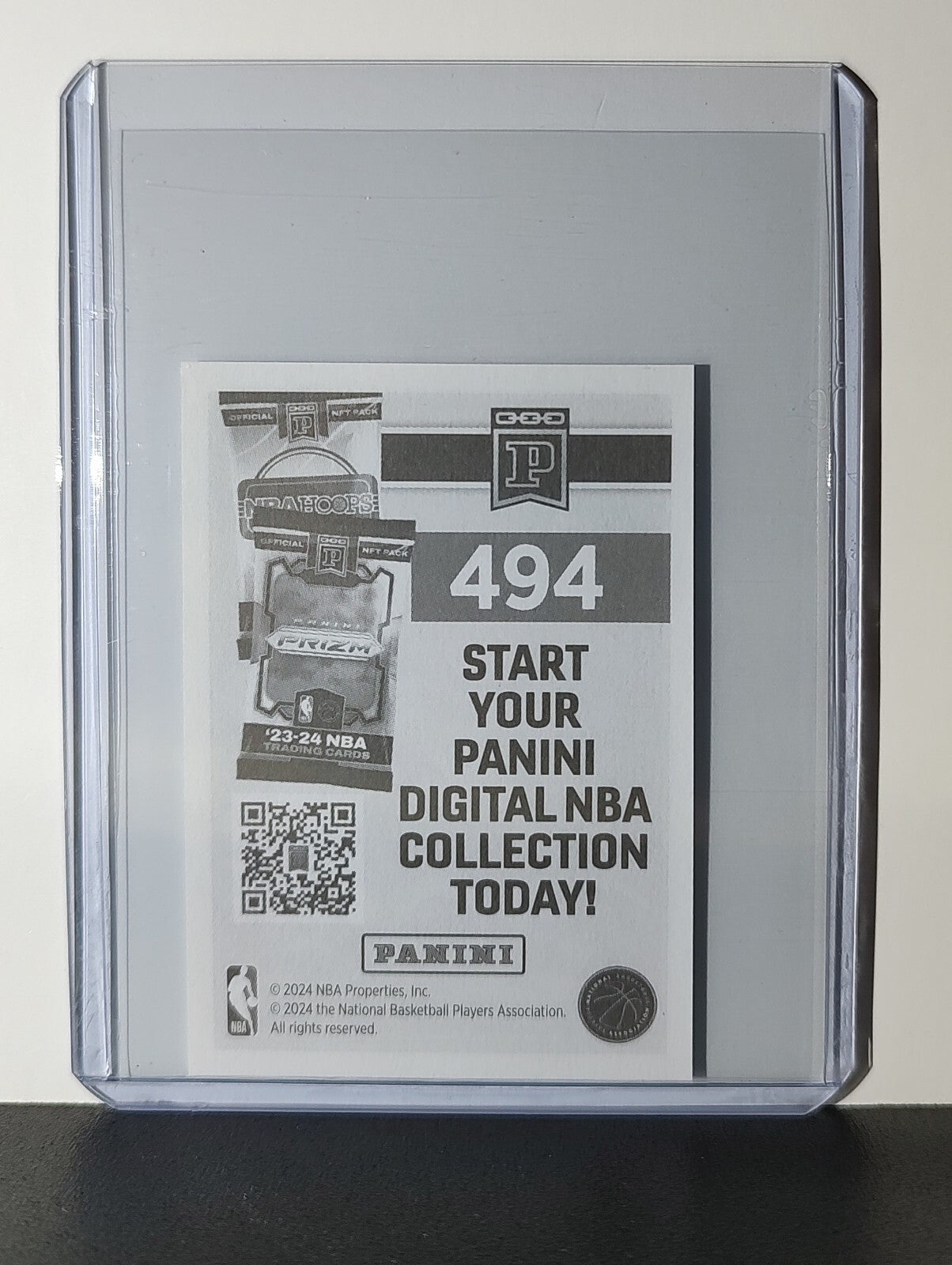 Hakeem Olajuwon Legends 2024-25 Panini NBA #494 Sticker Card Houston Rockets