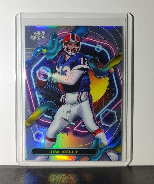 Jim Kelly 2023 Topps Chrome Cosmic NFL #259 Refractor Card Buffalo Bills
