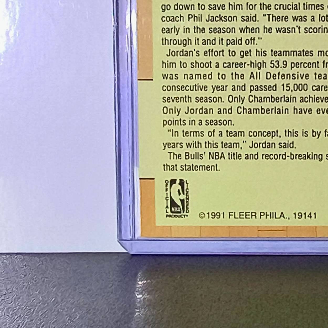 Michael Jordan 1991-92 Fleer All Star Team #211 Basketball Card Chicago Bulls