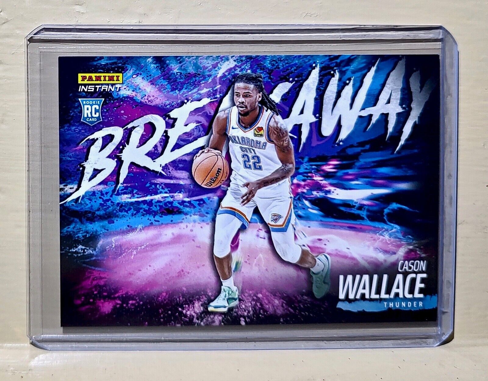 Cason Wallace 2023-24 Panini NBA Breakaway Basketball #8 Rookie Card 1 of 4085