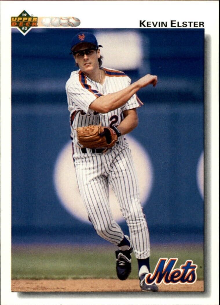 Kevin Elster 1992 Upper Deck MLB #385 Baseball Card New York Mets
