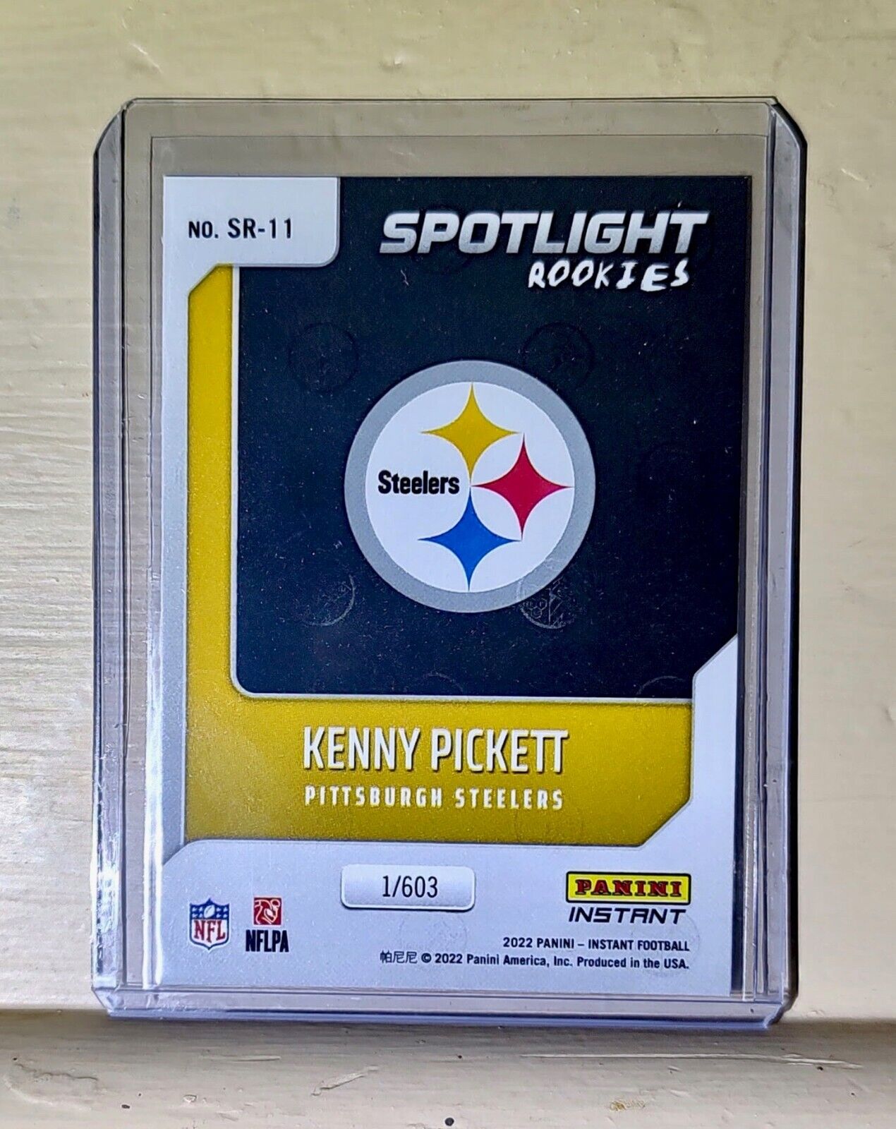 Kenny Pickett 2022 NFL Panini #11 Spotlight Rookie Football Card 1/603