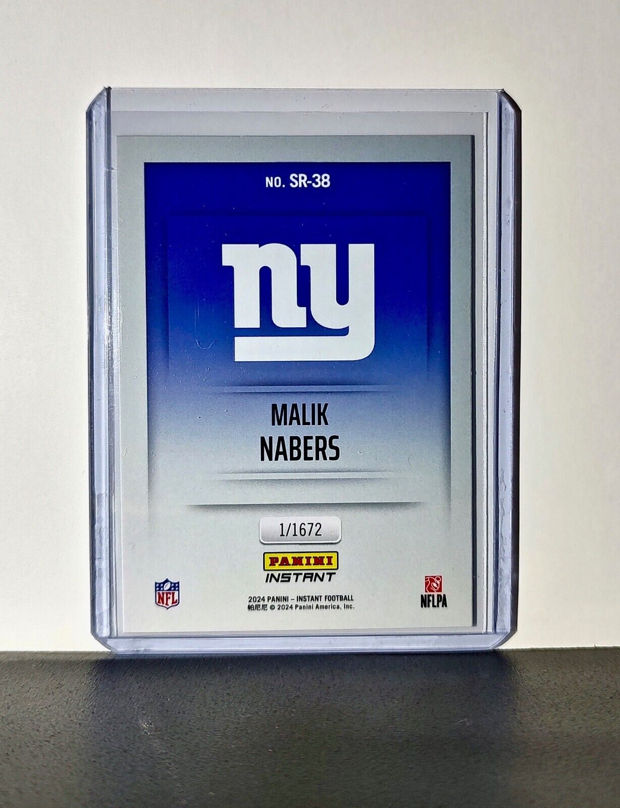 Malik Nabers 2024 Panini NFL Studio Rookies #38 Card New York Giants 1/1672