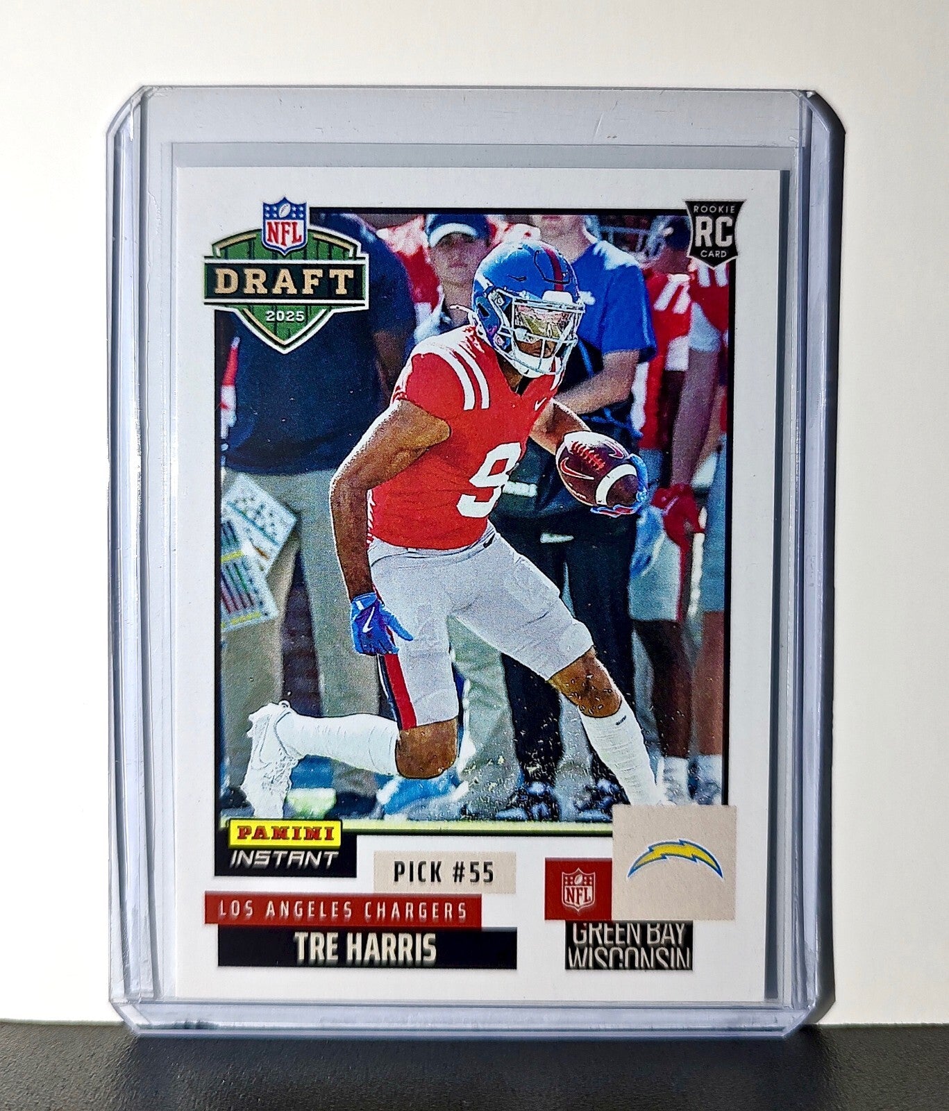 Tre Harris Rookie 2025 NFL Draft #30 Football Card Los Angeles Chargers 1 of 744