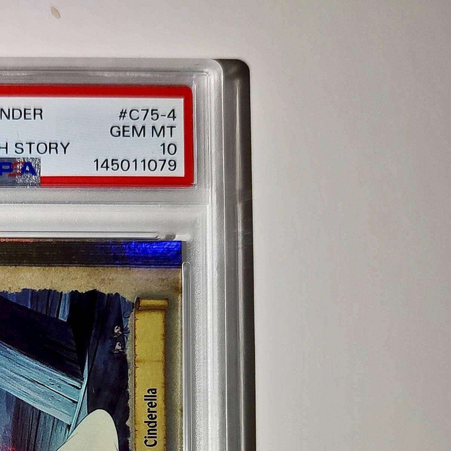 Gus is rescued by Cinderella 2025 Topps Disney #C75-4 Cinderella PSA 10