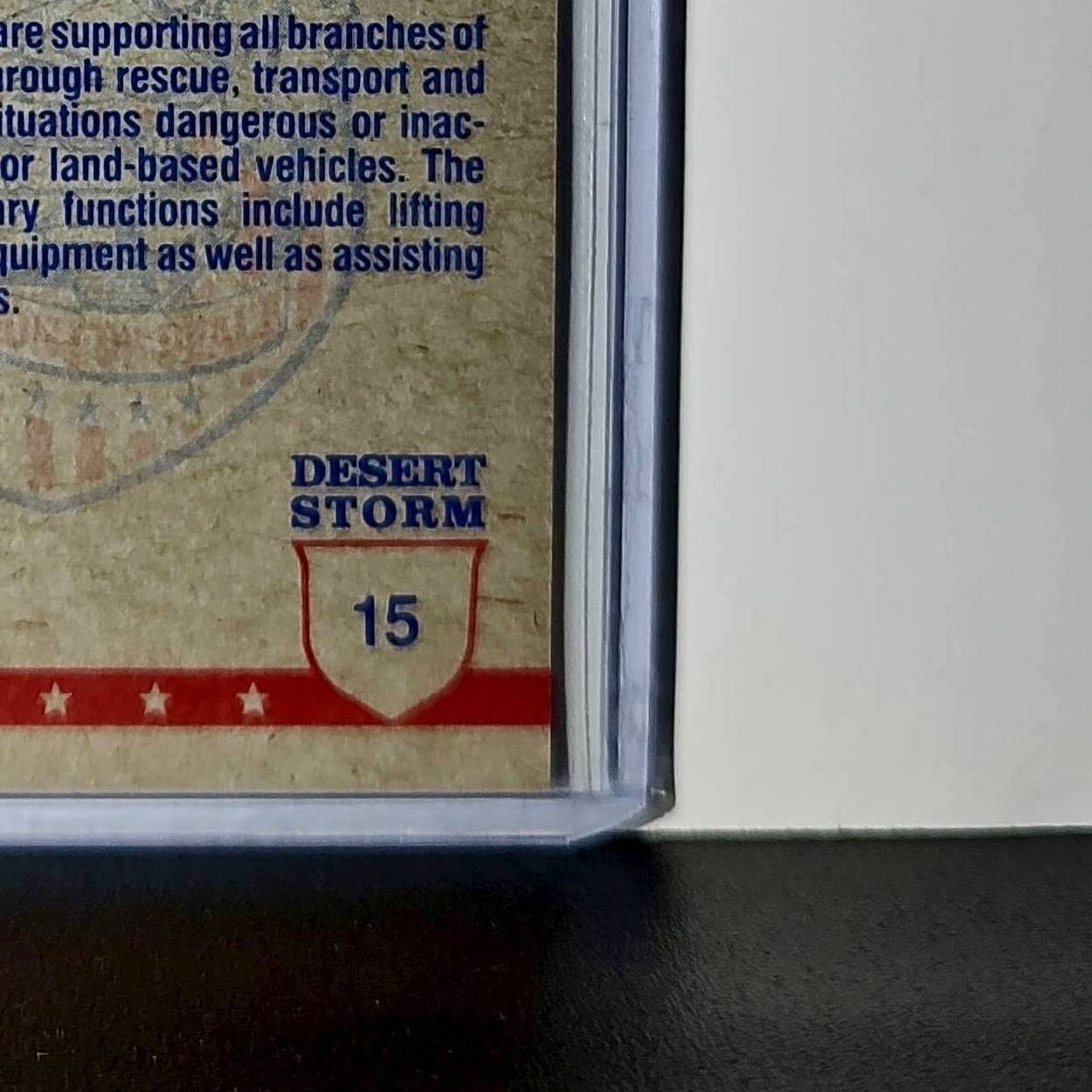 Helicopter Formation 1991 Topps Desert Storm #15 Card