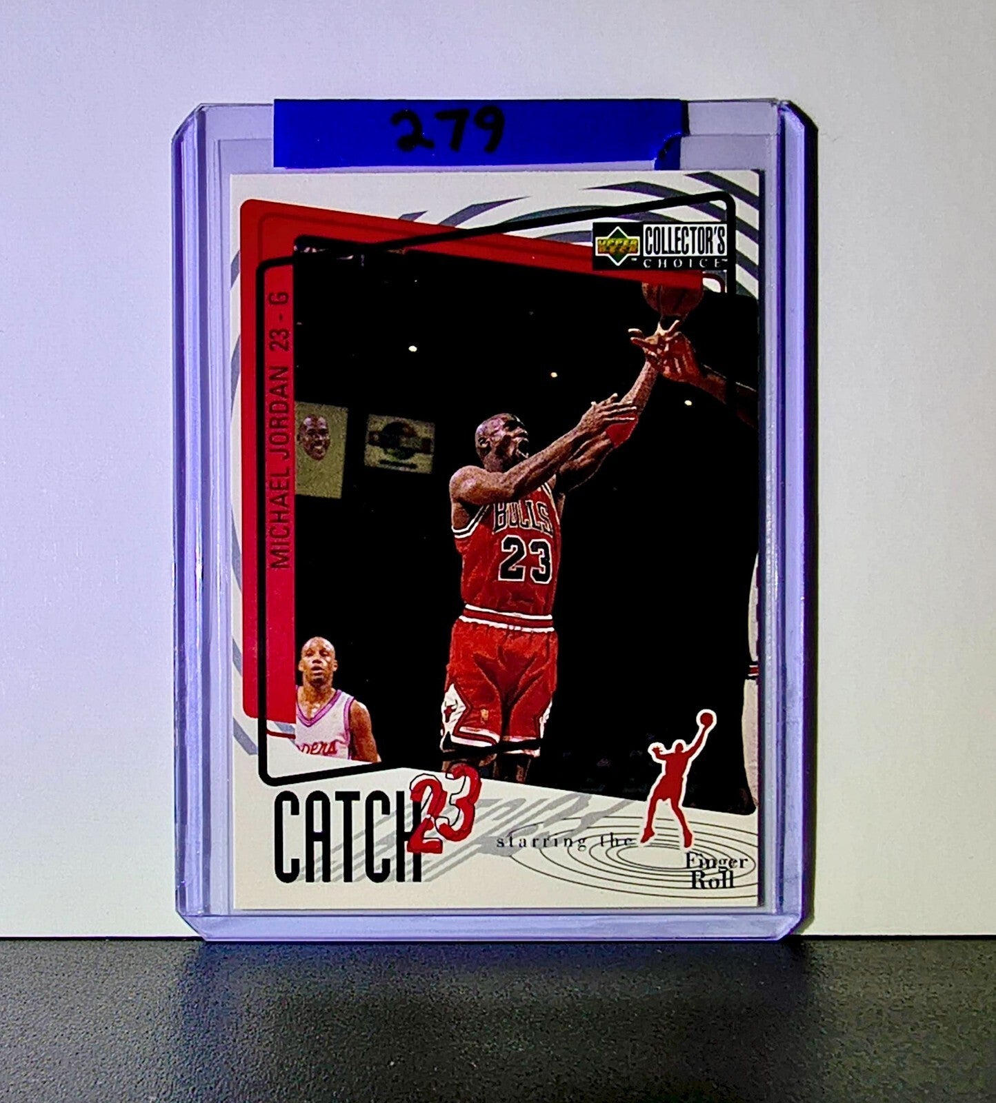 Michael Jordan 1997-98 Upper Deck Collector's Choice Catch 23 #187 Card Bulls