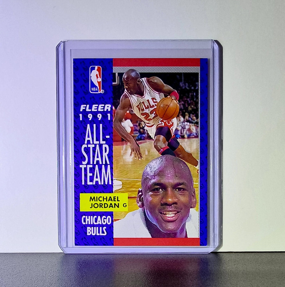 Michael Jordan 1991-92 Fleer All-Star Team #211 Basketball Card Chicago Bulls