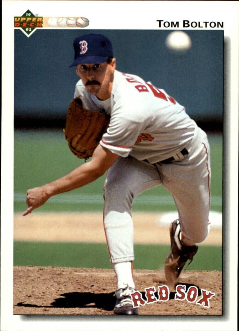 Tom Bolton 1992 Upper Deck MLB #110 Baseball Card Boston Red Sox