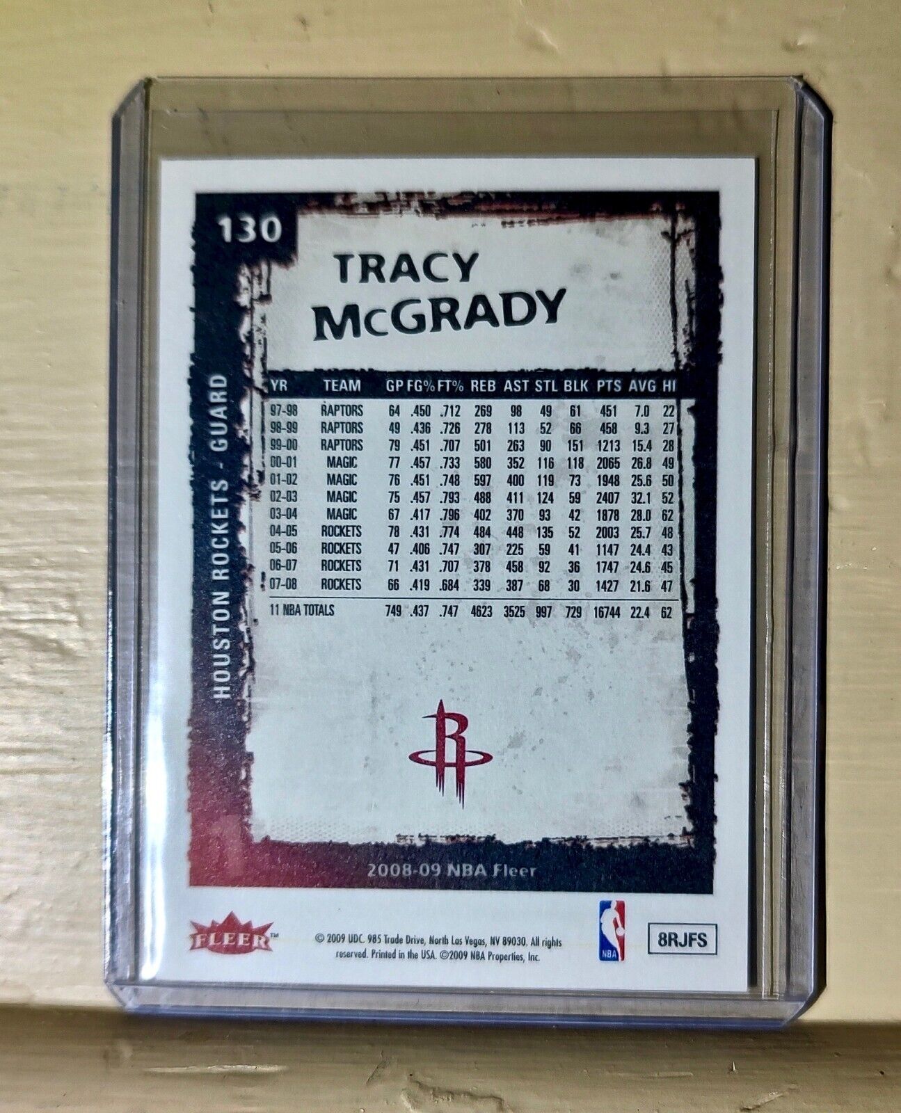 2008-09 Fleer Tracy McGrady #130 Basketball Card