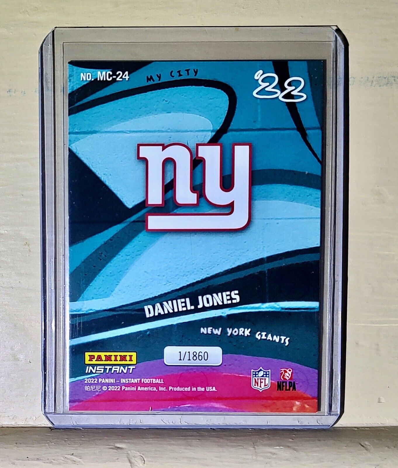 Daniel Jones 2022 Panini NFL MyCity #24 Football Card 1/1860