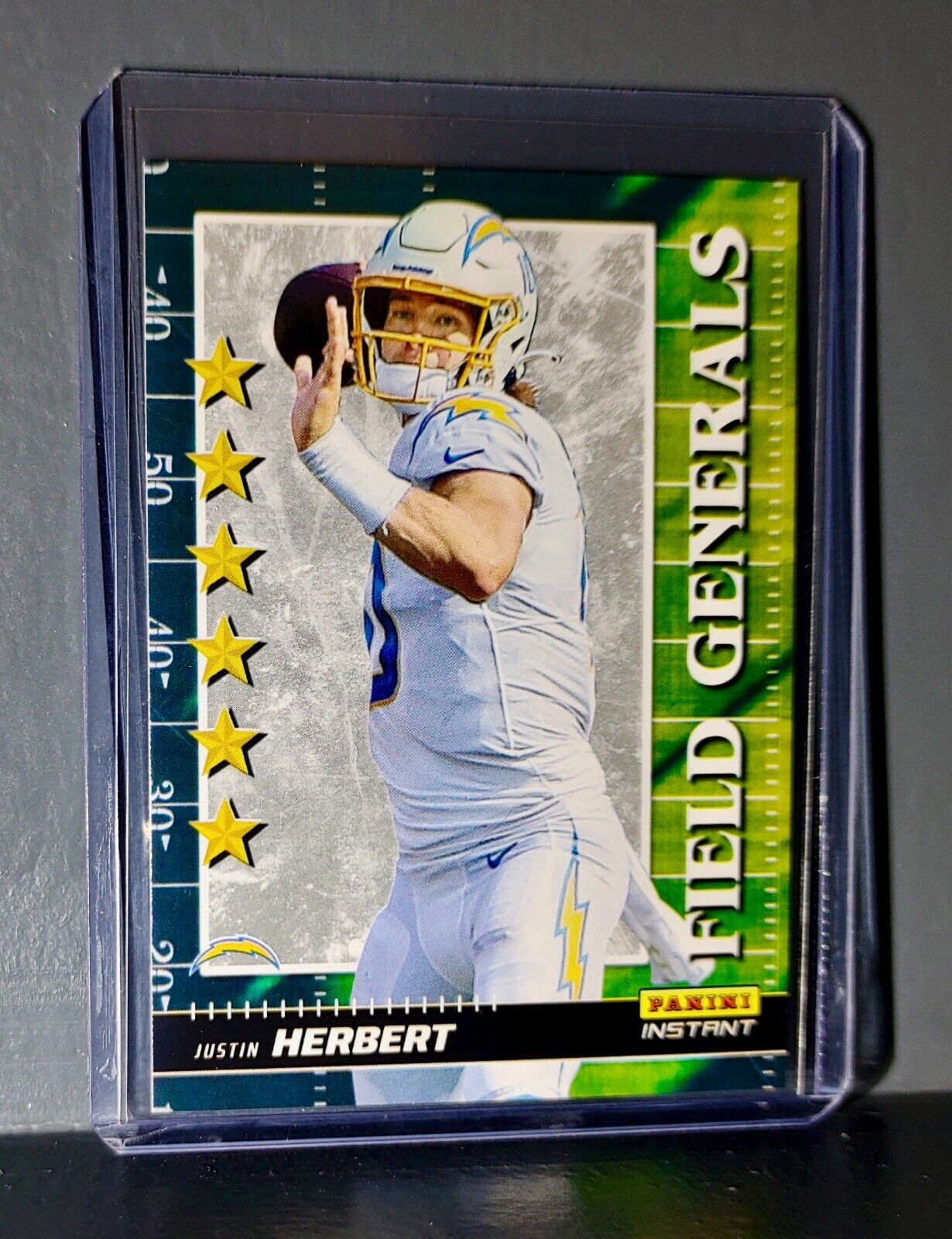 Justin Herbert 2021 Panini NFL Instant Field Generals #18 Rookie Card 1 of 2088