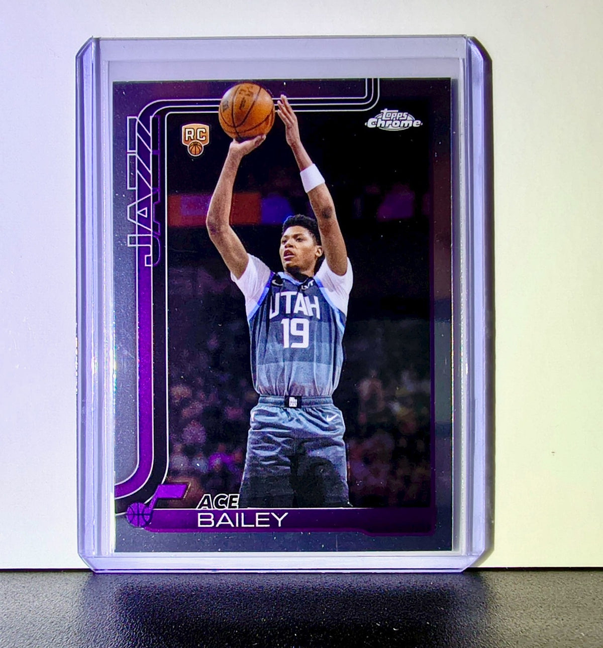 Ace Bailey Rookie 2025-26 NBA Topps Chrome Update #155 Basketball Card Utah Jazz