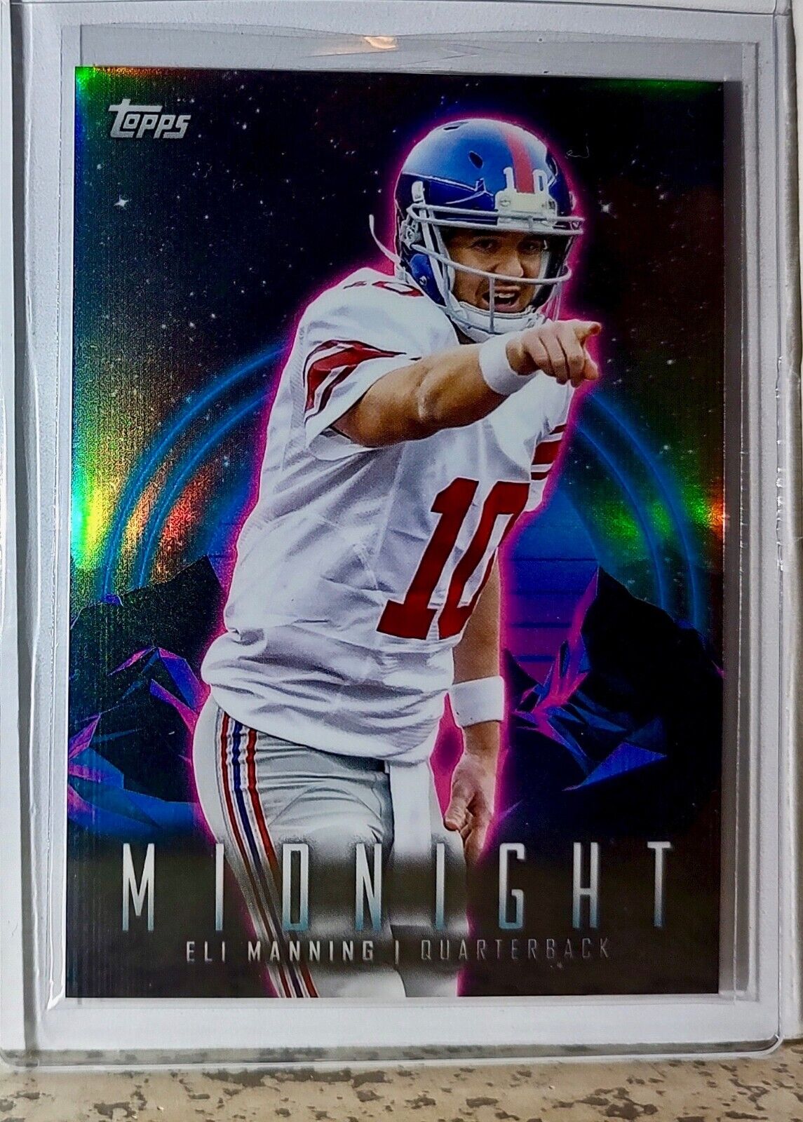 Eli Manning 2023 Topps Midnight NFL #334 Football Card New York Giants