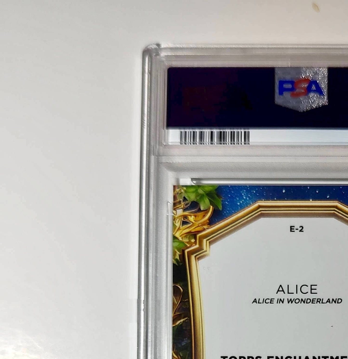 Alice 2025 Topps Enchantments Disney Wonder #E-2 Card Alice in Wonderland PSA 8