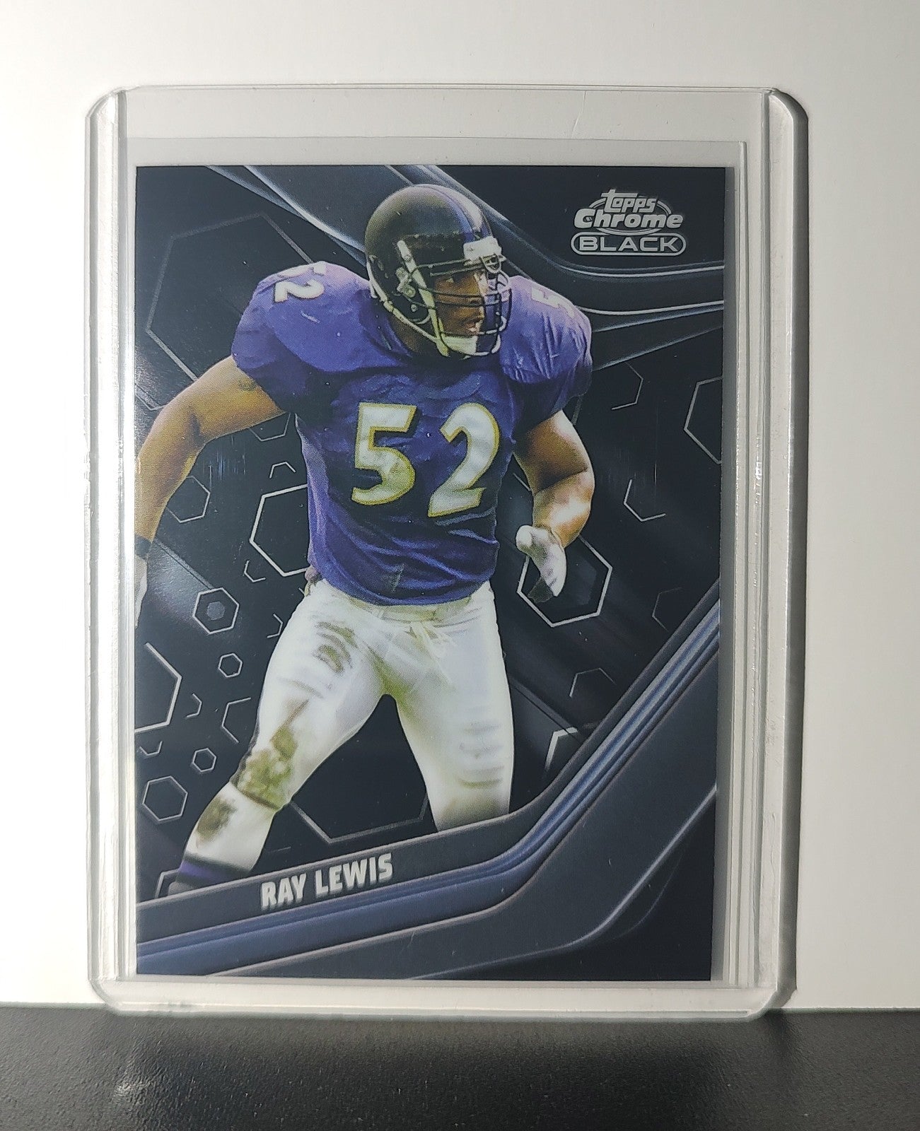 Ray Lewis 2023 Topps Chrome Black NFL #103 Card Baltimore Ravens