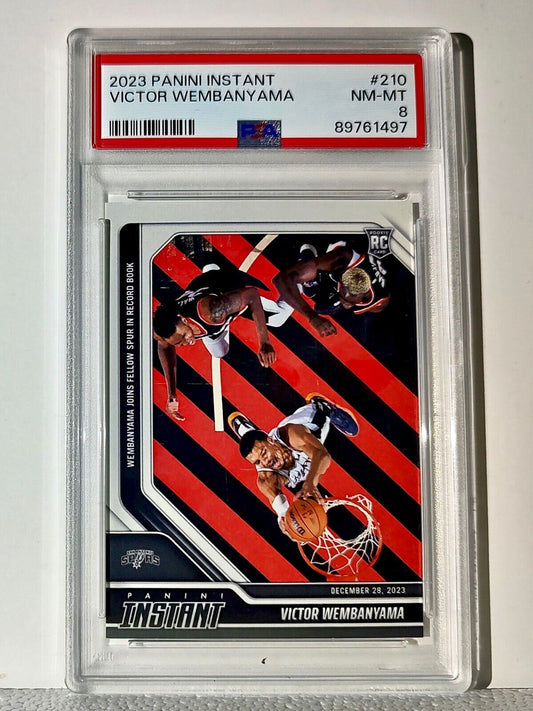 Victor Wembanyama 2023-24 Panini #210 NBA Rookie Basketball Card 1 of 3127 PSA 8