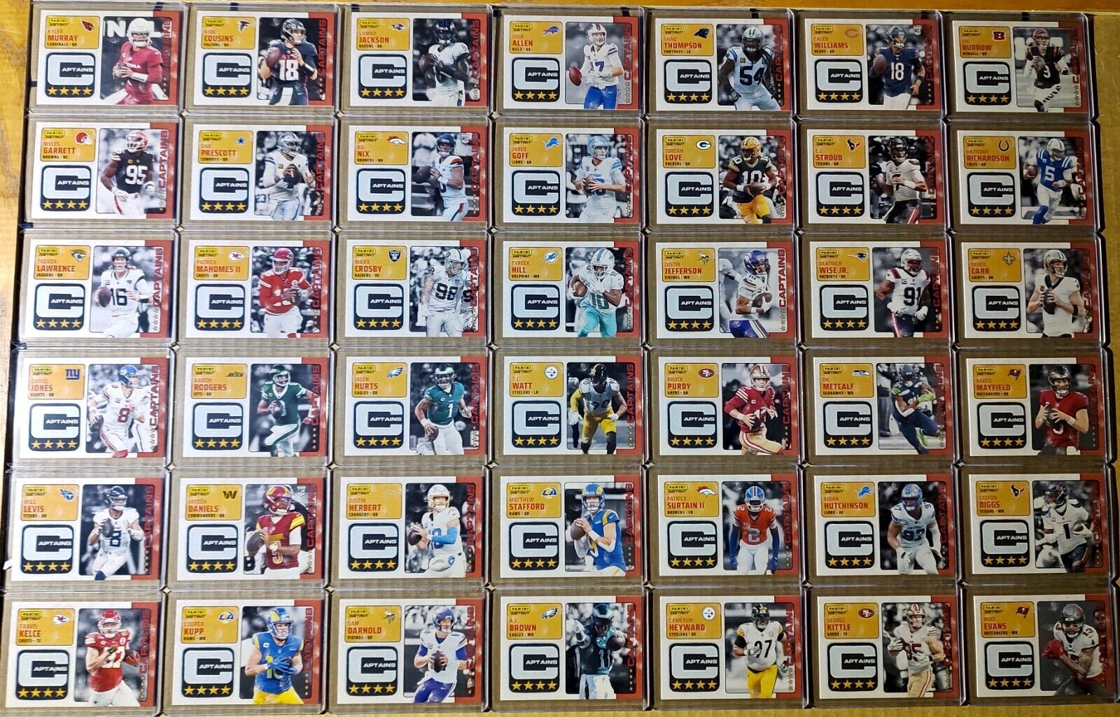 2024 Panini Instant NFL Captains Complete 42 Card Football Set 1/351