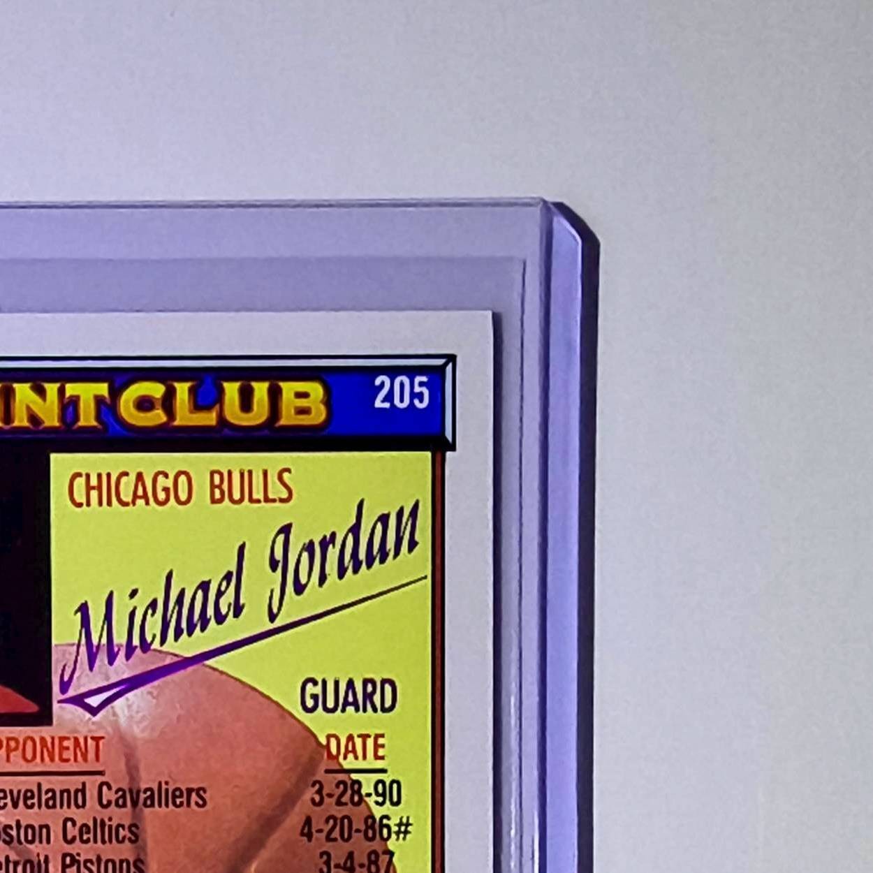 Michael Jordan 1992-93 Topps 50-Point Club #205 Basketball Card Chicago Bulls