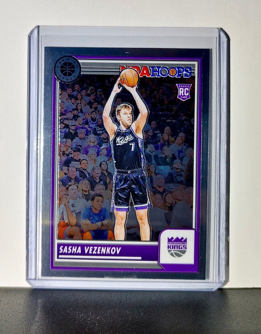 Sasha Vezenkov 2023-24 Panini Premium Stock NBA Hoops #157 Rookie Card Kings