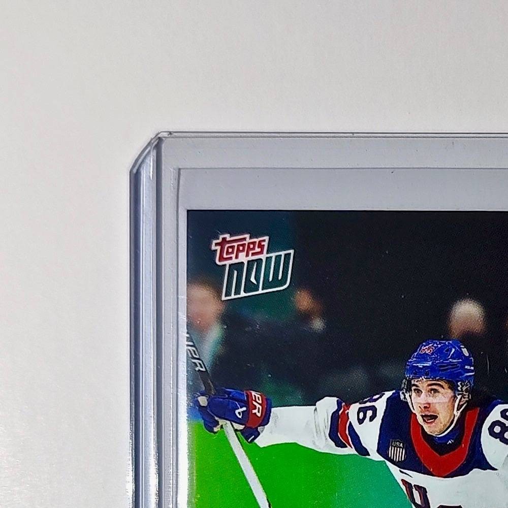 Jack Hughes 2026 Topps Now #18 Golden Goal Team USA Hockey Olympics Card