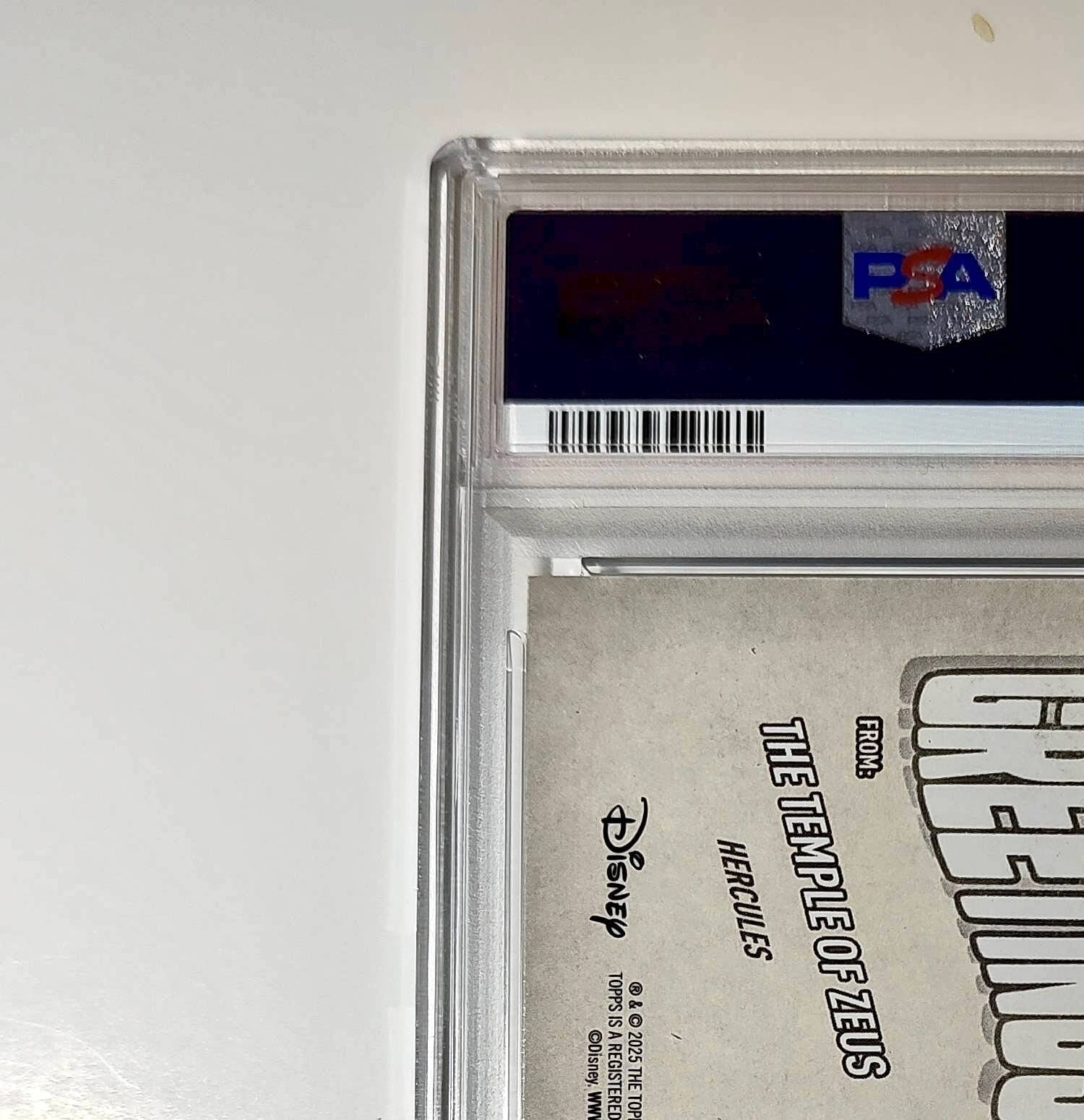The Temple of Zeus 2025 Topps Disney #GF-22 Greetings From Hercules PSA 6 EX-M