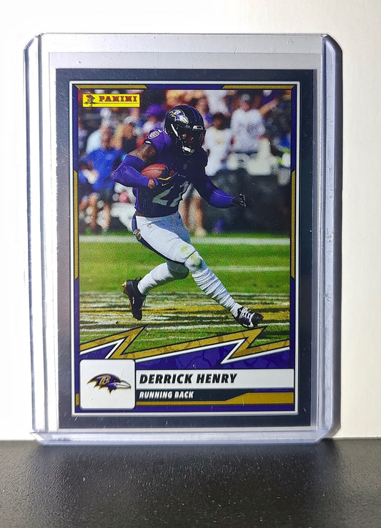 Derrick Henry 2025 Panini NFL #4 Foil Sticker Card Baltimore Ravens