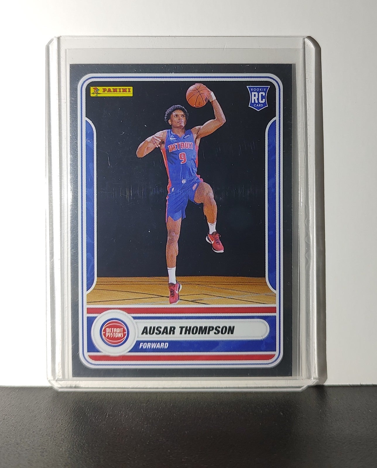 Ausar Thompson Rookie 2023-24 Panini NBA Sticker Foil Card #100 Detroit Pistons