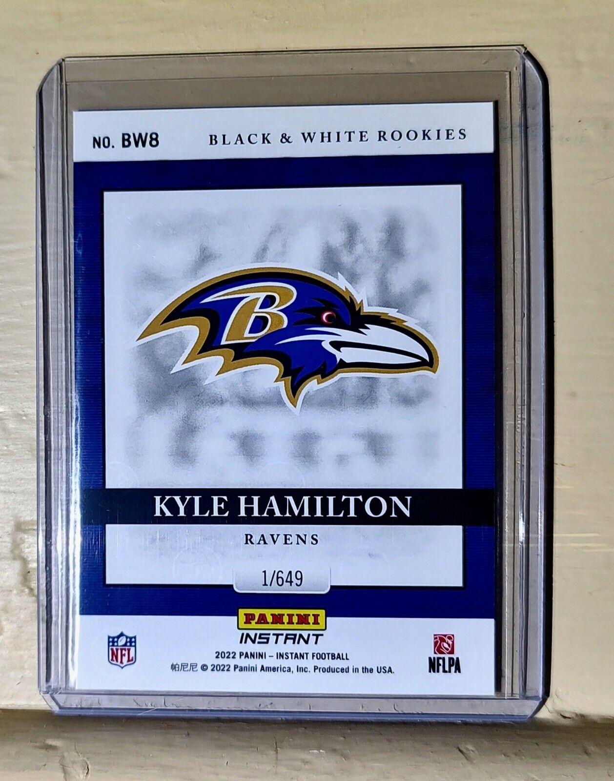 Kyle Hamilton 2022 Panini NFL Black & White Rookies #8 Football Card 1 of 649