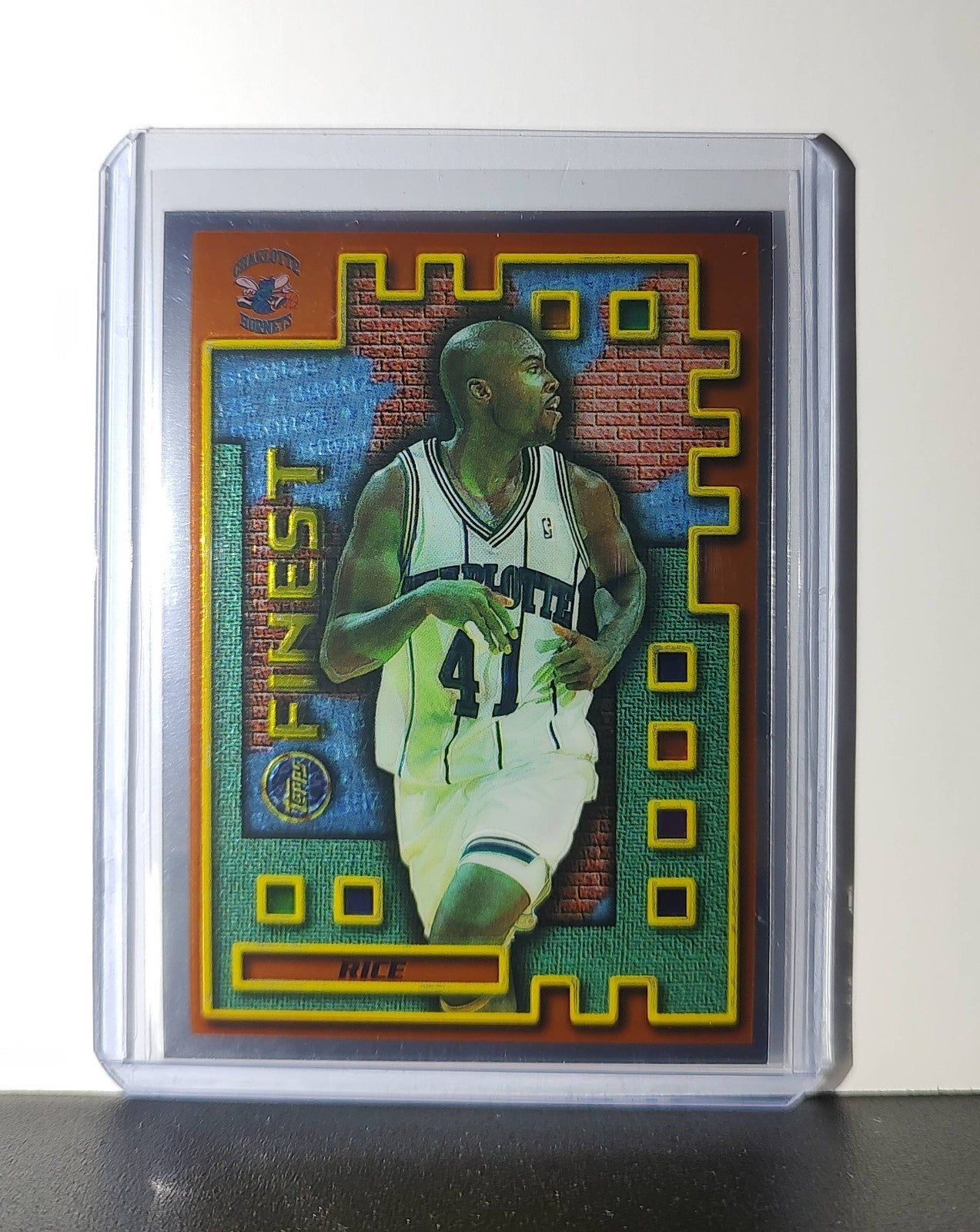 Glen Rice 1995-96 Topps Finest NBA #M32 Mysterly Hornets