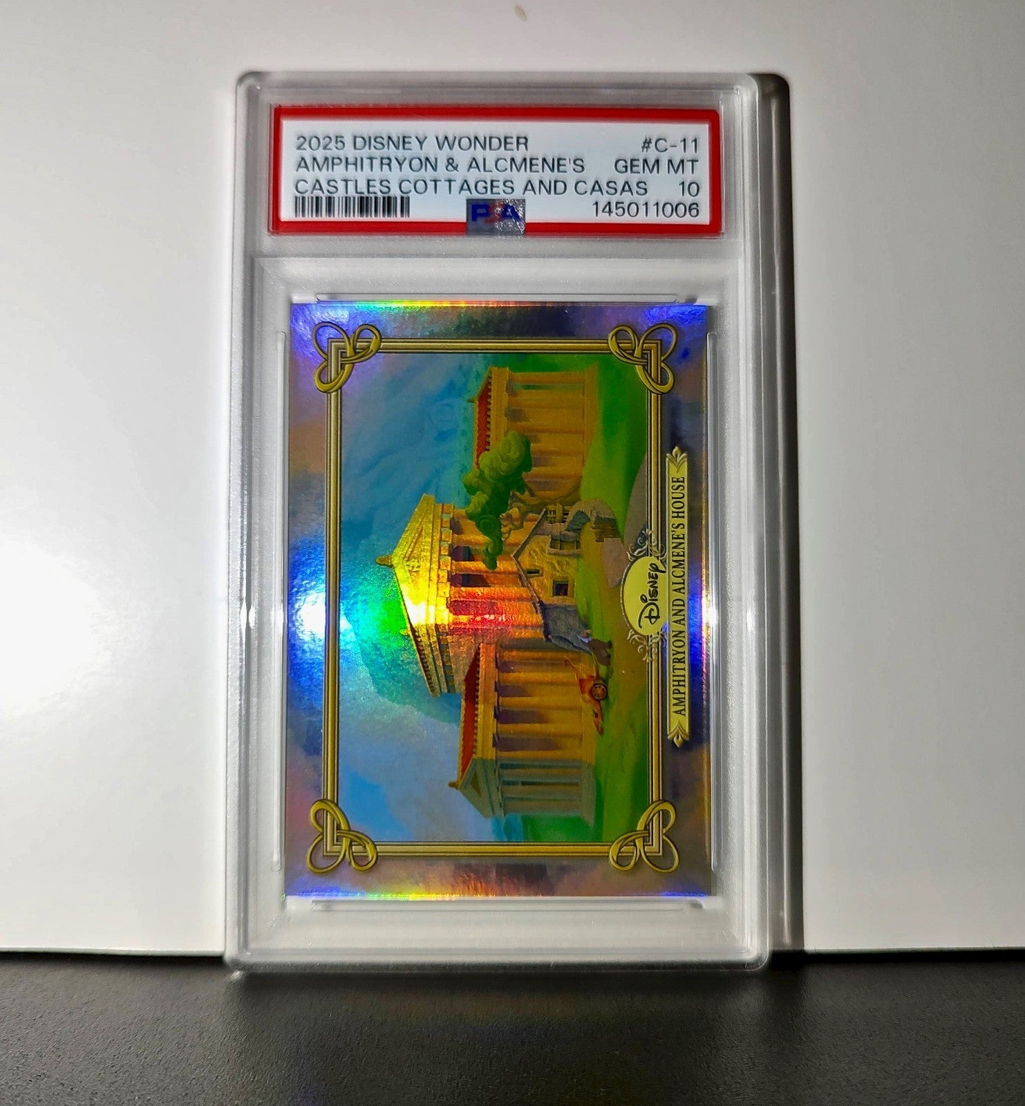Amphitryon and Alcmene's House 2025 Topps Disney #C-11 Card Hercules PSA 10