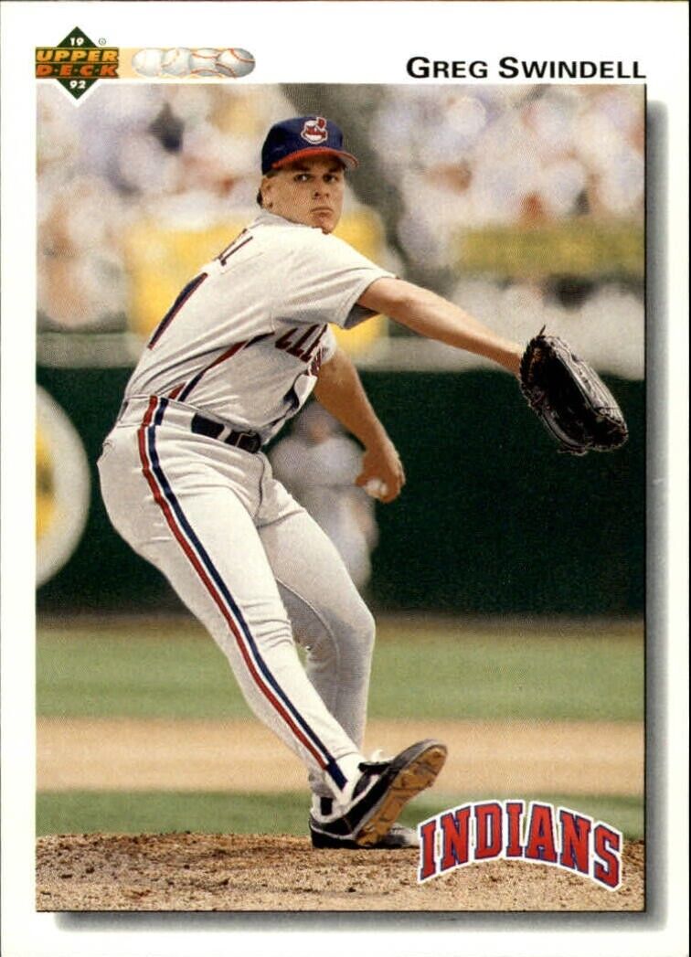 Greg Swindell 1992 Upper Deck MLB #336 Baseball Card Cleveland Indians