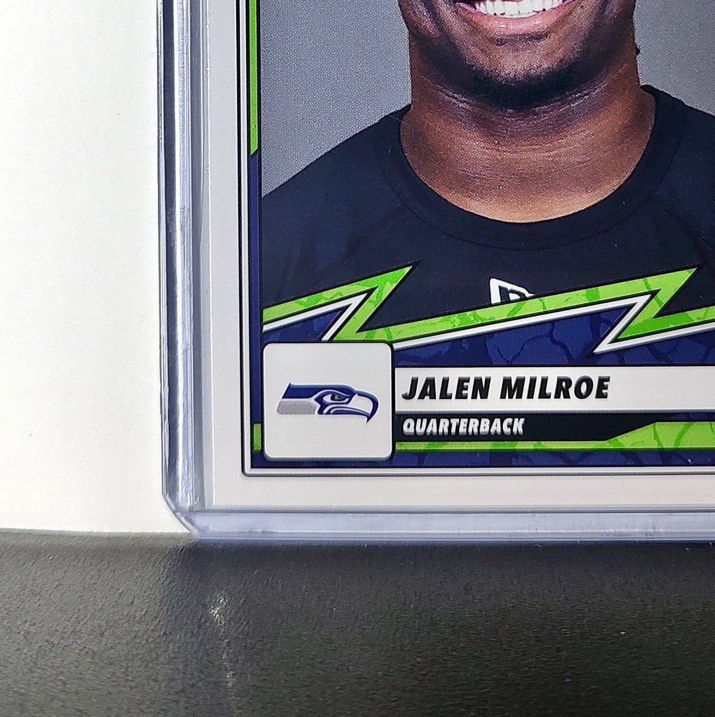 Jalen Milroe Rookie 2025 Panini NFL #95 Sticker Card Seattle Seahawks