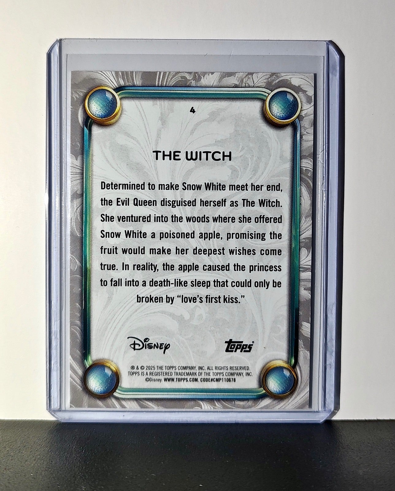 The Witch 2025 Topps Disney Wonder #4 Card Snow White and the Seven Dwarfs