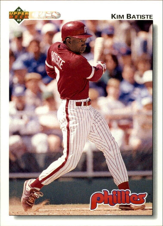 Kim Batiste 1992 Upper Deck MLB #422 Baseball Card Philadelphia Phillies