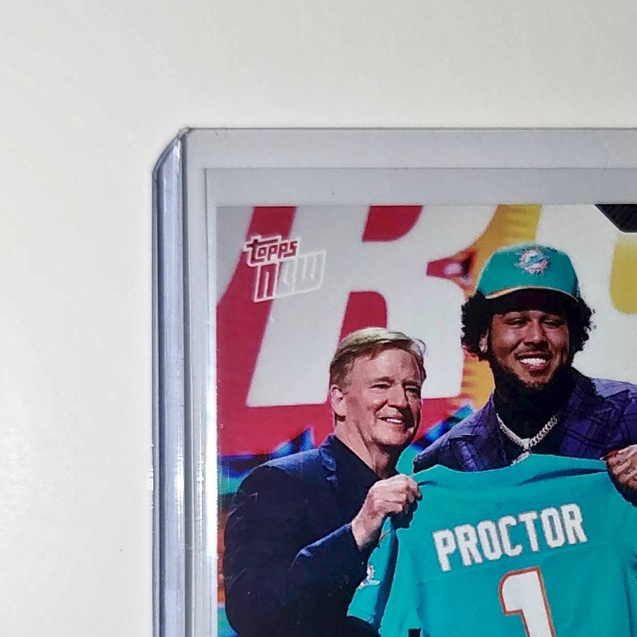 Kadyn Proctor Rookie 2026 Topps Now Draft Night #KPRO Card Miami Dolphins