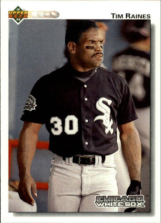 Tim Raines 1992 Upper Deck MLB #575 Baseball Card Chicago White Sox